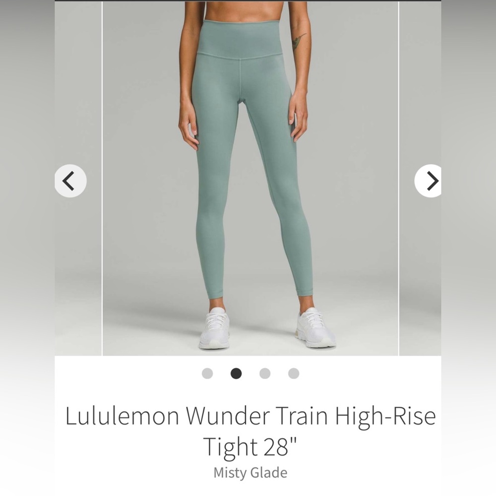 NWT Lululemon Wunder Train 28” Misty Glade